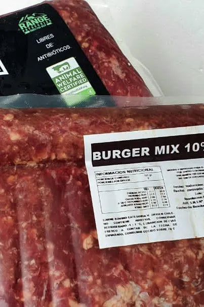 Carne Molida 10% 1 kg aprox. (congelado)
