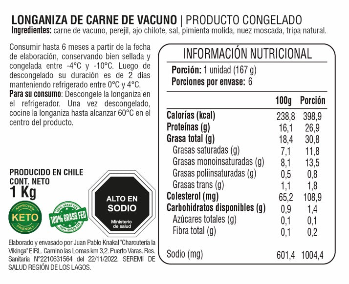 Longaniza 1 kg